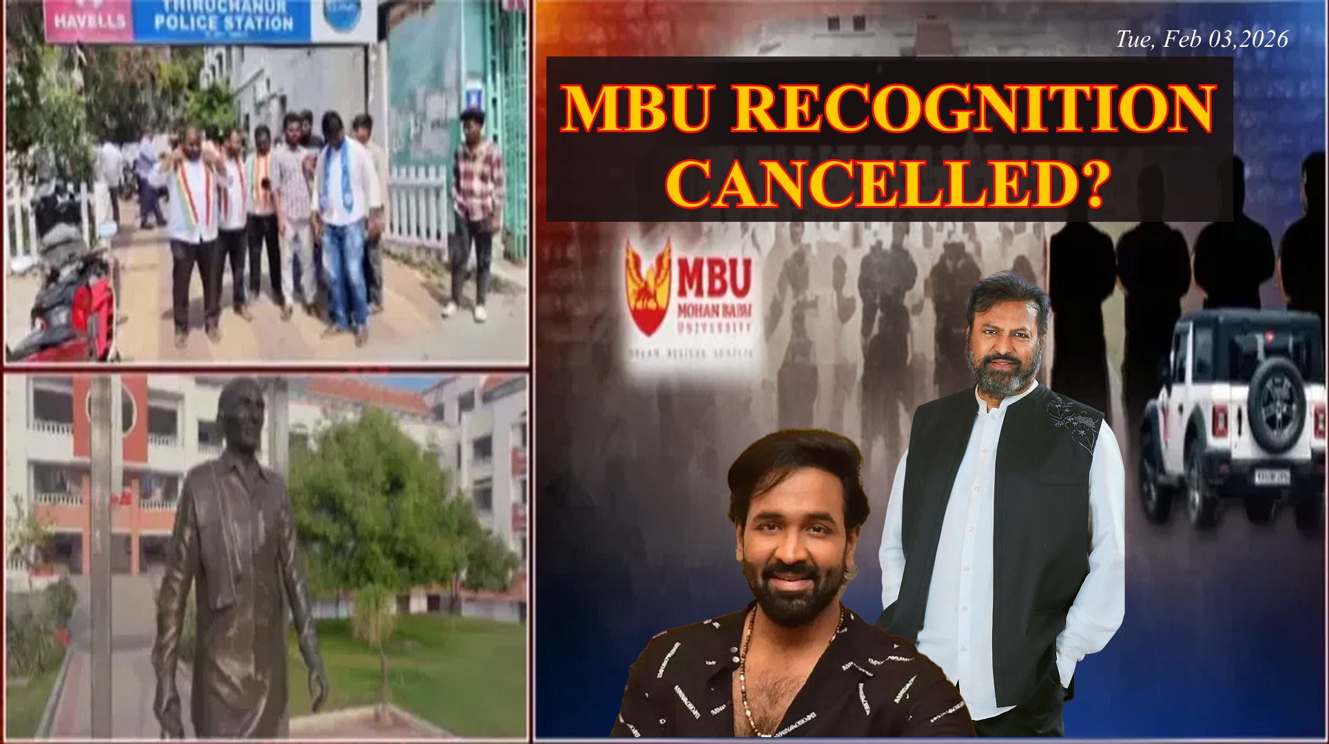 MBU - A University Under Scrutiny: The February 2026 Tirupati Incident