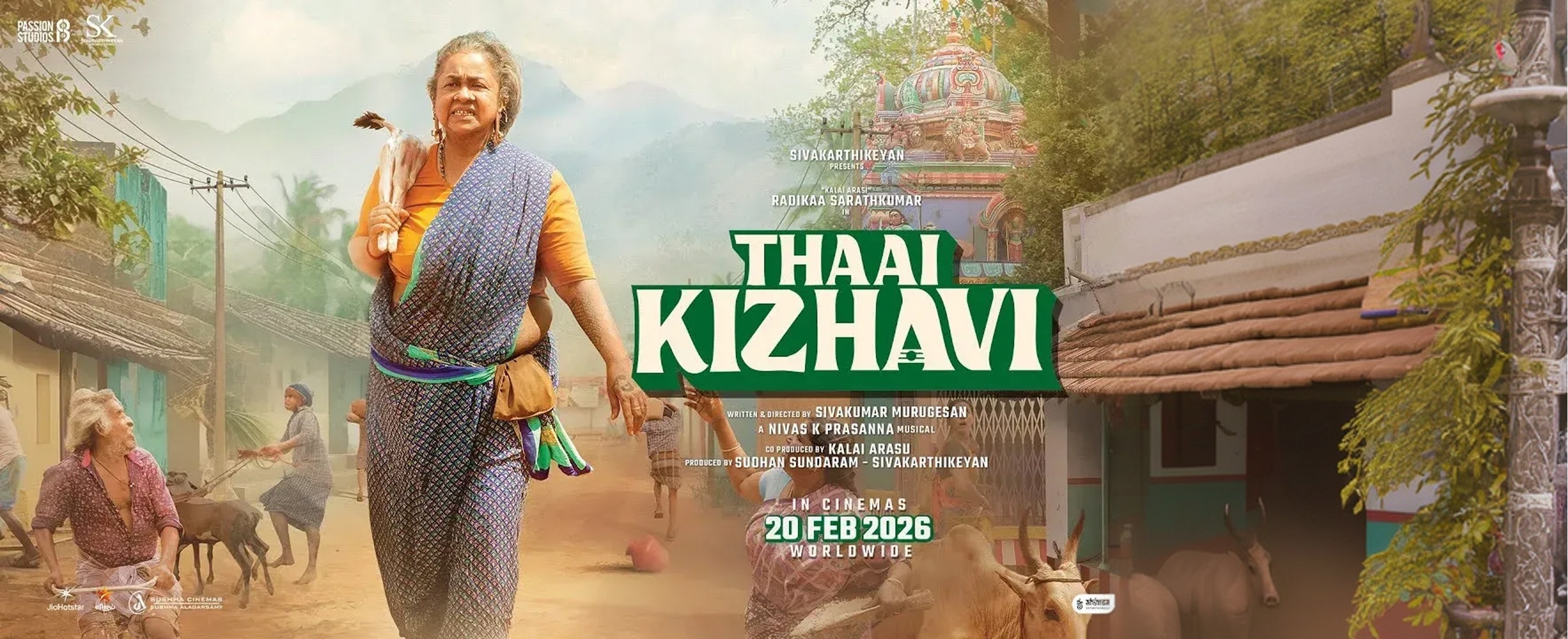 LEGENDARY TRANSFORMATION!: Radhika Sarathkumar stuns with a raw rural makeover for her new film  TAAIKIZHAVI